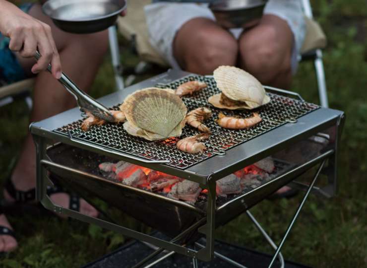 おトク】 焼き網・スノーピーク焚火台グリルブリッジＭ用 調理器具 ...