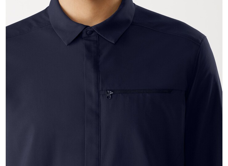 アークテリクス　Skyline LS Shirt Mens　スカイラインロングスリーブシャツ　Black Sapphire　紺 | Namche  Bazar